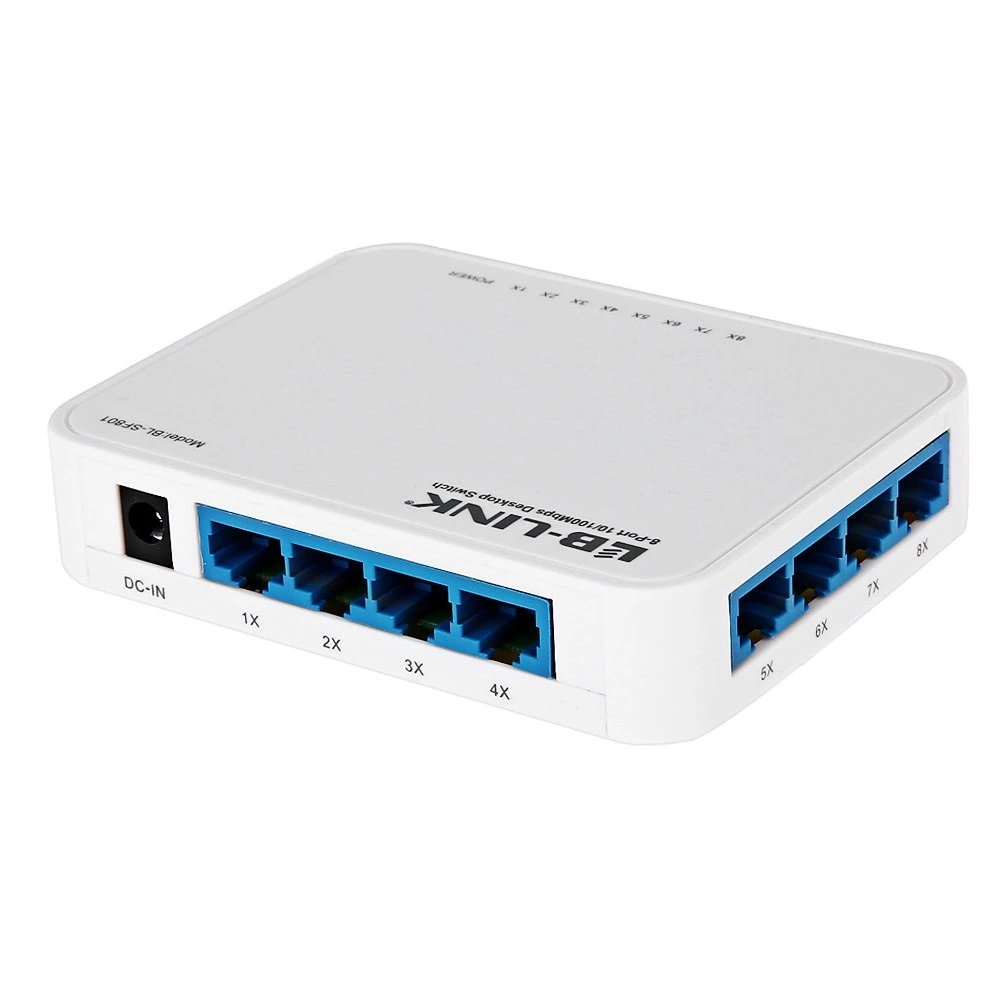 誠実 Huacomm 8 ポート ギガビット PoE + スイッチ オフィス プラグ と