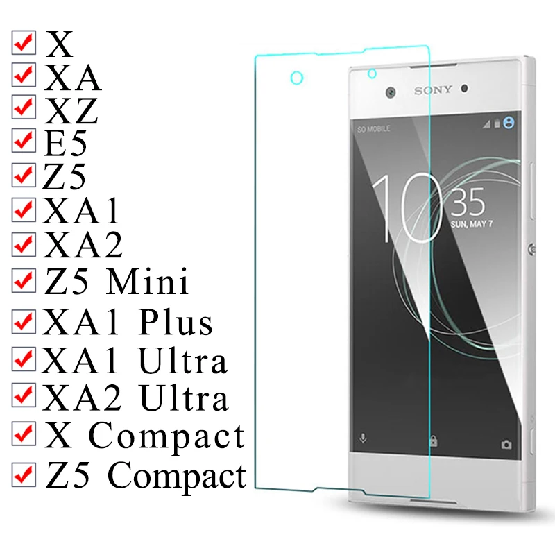 2.5D Защитное стекло для sony Xperia xa1 xa2 ультра Защита экрана для sony xz z5 Compact Xz1 Plua Xz 1 XA 2 закаленная пленка