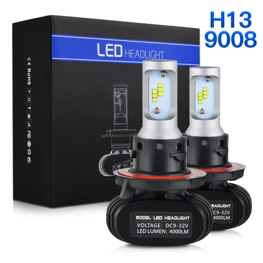 

LED Headlight Bulbs Head Light Lamp Bulbs H13 9008 Hi-Lo Beamn For POLARIS RGR 900 XP EU 2016 RZR 4/S 800 12-14 4/EPS RGE 2011