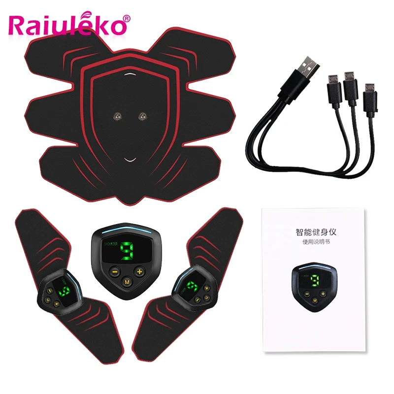 6 режимов Смарт Ems стимуляция мышц Тренажер фитнес тренировка живота