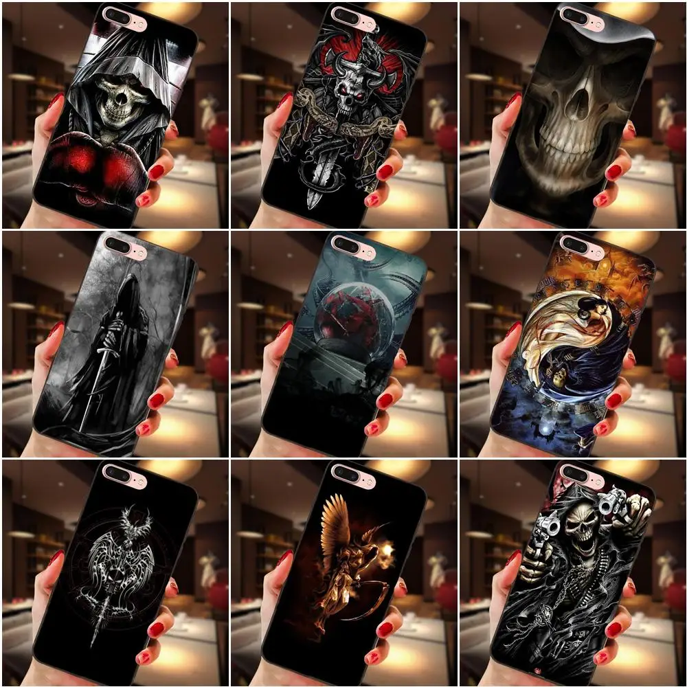 

Gothic Grim Reaper TPU Personalized Pattern For Huawei Honor 5A 6A 6C 7A 7C 7X 8A 8C 8X 9 10 P8 P9 P10 P20 P30 Mini Lite Plus