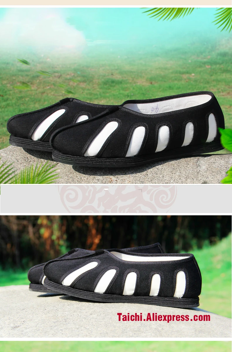 Руководство сильный ткань Rebber подошвы даосская обувь китайские традиции обувь Тай чи обувь кунг-фу обувь для ушу черный