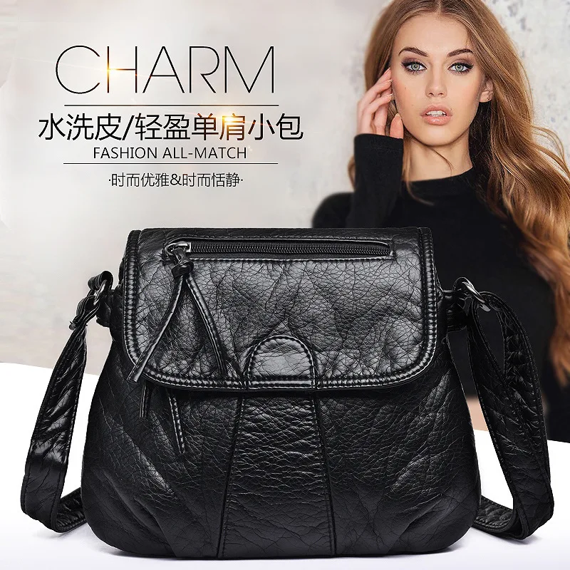 

Woman Package 2019 Single Shoulder Span Soft Leather Mini- Package