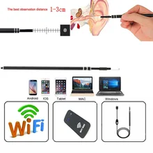 Wifi ушной эндоскоп 5,5 мм USB камера бороскоп осмотр wifi ушной бороскоп HD змея камера эндоскопическая для Android Windows IOS