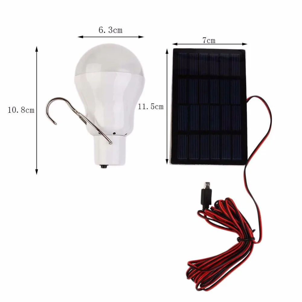 Lâmpadas Solares pesca de energia luz Lamp Dimension : 108 x 63 Mm(h x d)