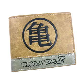 

Japanese Anime Dragon Ball Z Wallets Casual Leather Purse with Card Holder Embossing LOGO Cartoon Wallet for Men