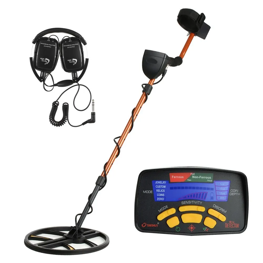 

High Sensitivity Underground Metal Detector Gold Digger Jewelry Hunting Treasure Search LCD Bigger Search Coil + Earphone