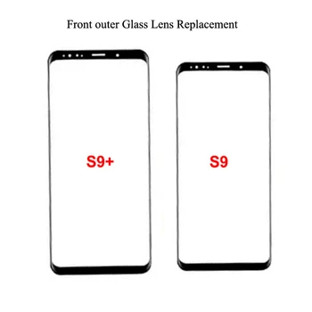

10pcs/lot Black For Samsung Galaxy S9 S9+ Plus Front Outer Glass Lens Touch Screen Panel Repair Replac