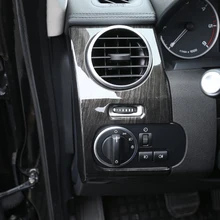 Per Land Rover Discovery 4 LR4 2009-2016 Lato Aria Condizionata sfiato Presa di Copertura Trim Adesivi frassino Scuro grano di Legno per LHD