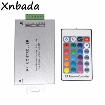 

24A RGB Led Controller With 24Keys IR Remote Control For 3528 5050 RGB Led Strip DC12-24V