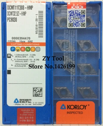 Free shipping 10Pc  DCMT11T308 HMP PC9030 carbide insert Applicable to steel stainless steel, etc, high quality CNC blade