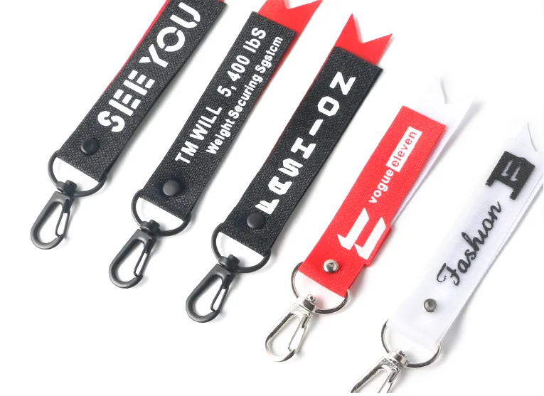 

Fashion English Letter Ribbon Lanyard Mobile Phone Keychain Pendant Clothes Pants Wild Zipper Head Accessories