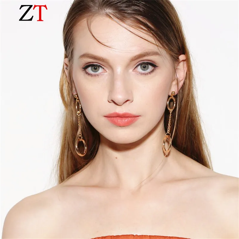 

Women's Geometric Earrings silver Large Circle Metal drop Earrings Jewelry for Women's Retro Trend Personality Jewelry Wholesale