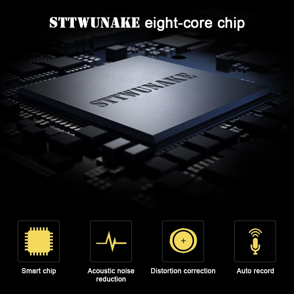  STTWUNAKE Audio Registratore Vocale professionale HD Digitale Dittafono Mini Keychain nascosta deno