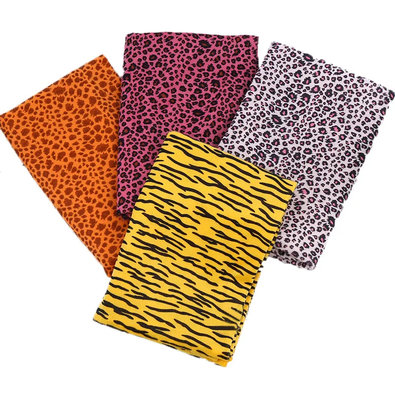 Тигр, Леопард, полосатый рисунок зебры, ткань с животным принтом, короткая плюшевая ткань для DIY одежды, игрушки, подушки, ковер, декоративные ткани