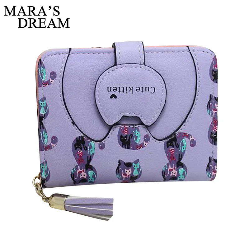 

Mara's Dream Womens wallets and purses Cat Purse Short Wallet Bags Handbags Card Holde tarjetero mujer billeteras mujer marca