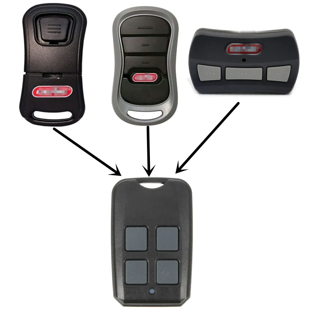 

4 Button 315/390 MHz Garage Gate Opener Remote Control For Genie G3T-BX 37218R GM3T-BX Plastic
