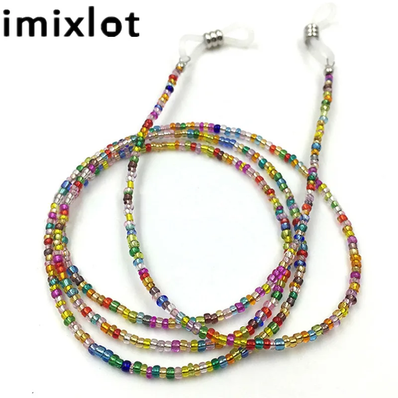 Imixlot Новые противоскользящие цветные подвесные очки с бисером на цепочке детский