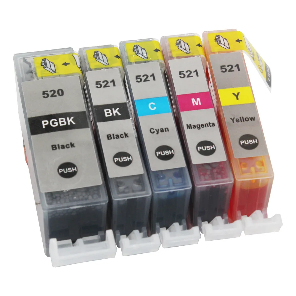 

1set Compatible Canon PGI 520 CLI 521 INK Cartridge for Canon PIXMA MP540 MP550 MP560 MP620 MP630 MP640 MX860 MX870 MP980 MP990