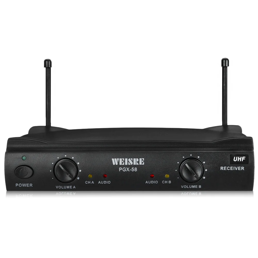 Профессиональный беспроводной микрофон WEISRE PGX58 UHF микрофонная система двойной