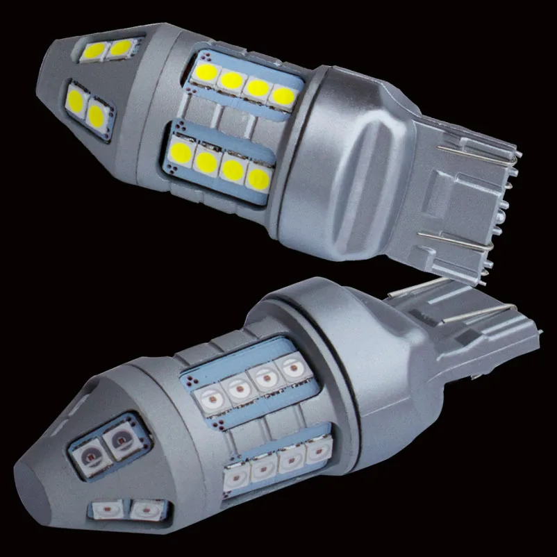 2 шт. Автомобильные светодиодные лампы T20 7443 7515 W21/5 W 30 SMD 3030 21/5 Вт 12 В| |