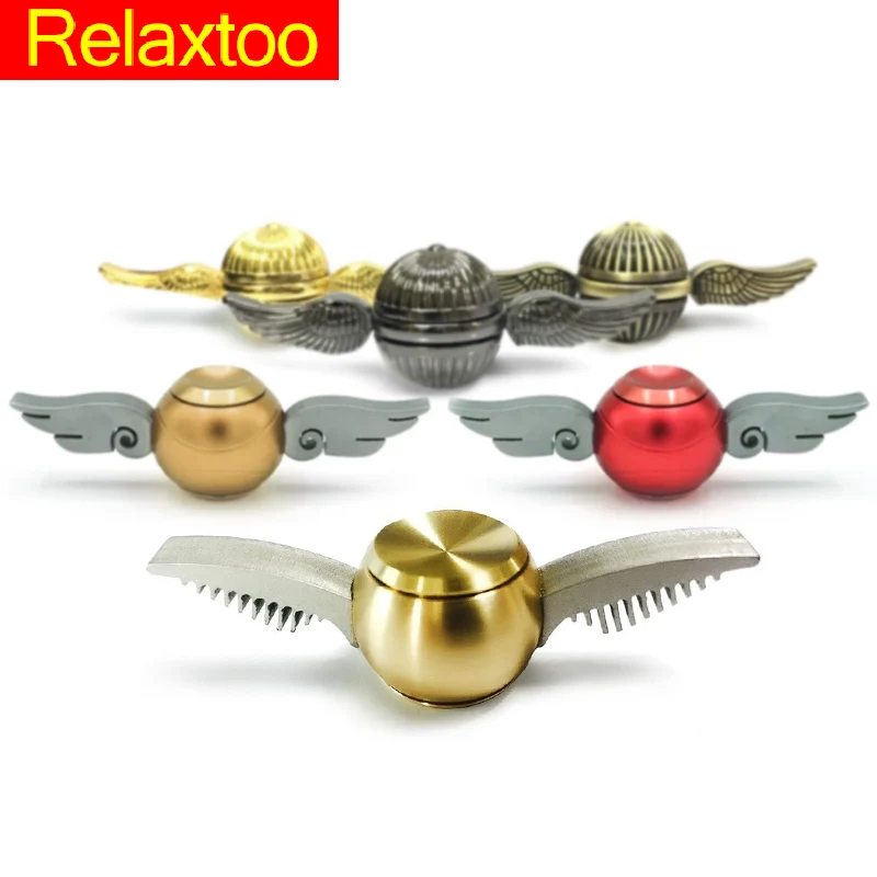 NEW Fidget Spinner Hand Harry Potter Golden Snitch Metal Toys for kids adult Finger Spinners Cupid Angel Wings Spiner Gift Drum