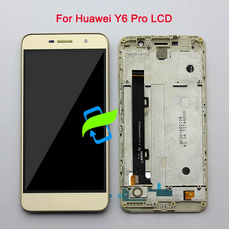 

5.0" High Quality For Huawei Y6 Pro TIT-U02 TIT-AL00 /G Power LCD Display Touch Screen Digitizer w Frame Assembly For Y6 PRO