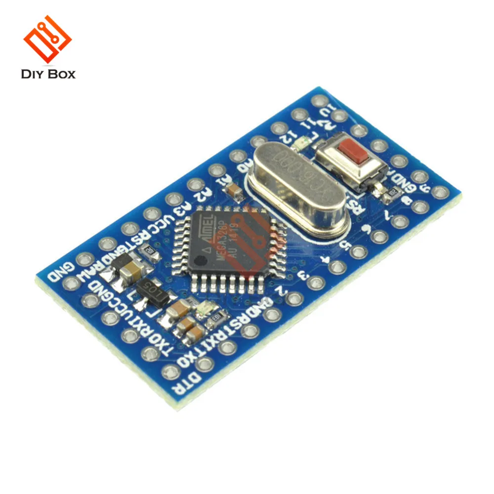 Buy Pro Mini atmega328 Mini ATMEGA328P 5V 16MHz Module With Crystal Oscillator Pins Replace ATMEGA128 for Arduino Nano