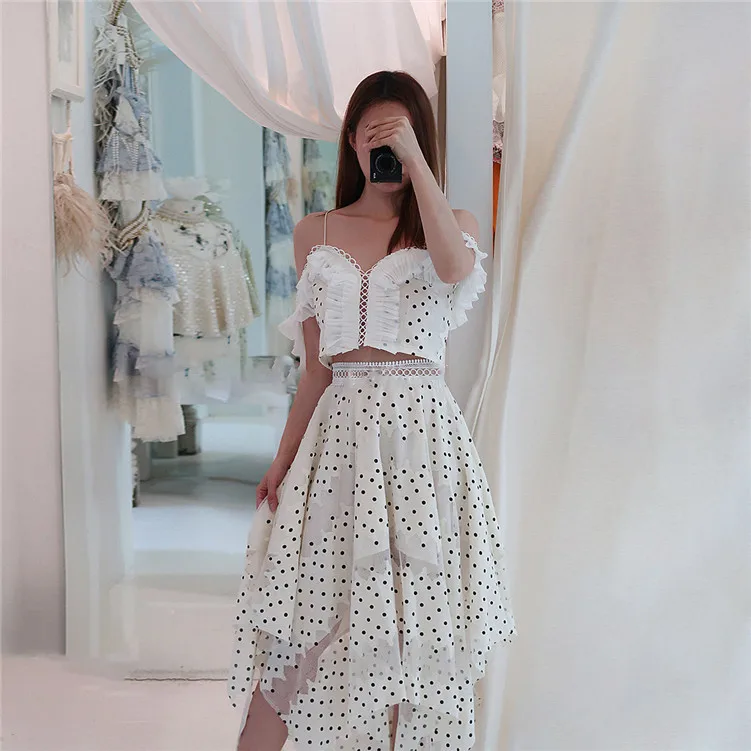 

2019 New Half Skirt with Irregular Points Around Hollowed-out Lacquer Ears Knee-Length Hollow Out Asymmetrical Clothes Skirt