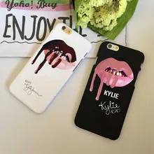 Классные супер звезды сексуальные девушка Кайли Дженнер губы жесткие чехлы для iPhone 5S, SE 6 6 S плюс 7 7 плюс 8 8 плюс X Черный Белый Задняя крышка