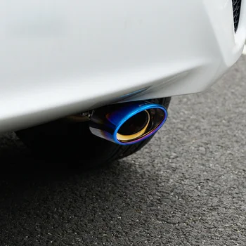 

Lsrtw2017 304 stainless steel car tail exhaust pipe for honda fit 2014 2015 2016 2017 2018 2019