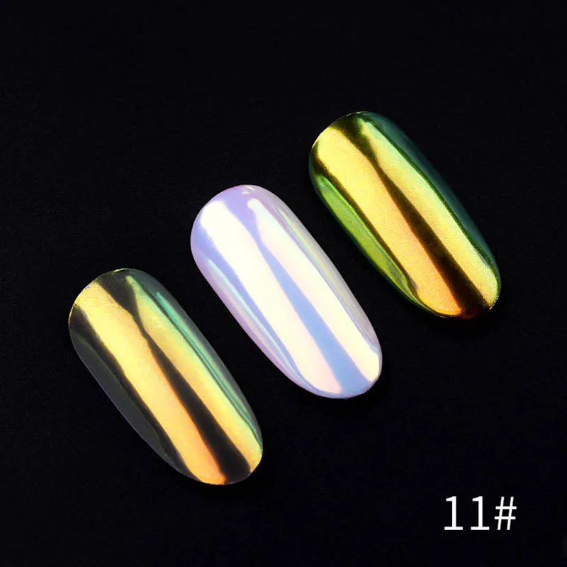 1 Box Pearlescent Gradient Shining Nail Glitter Pearl Dust UV Gel Polishing Magic Effect Powder DIY Decoration New Fashion Tools - Цвет: 11