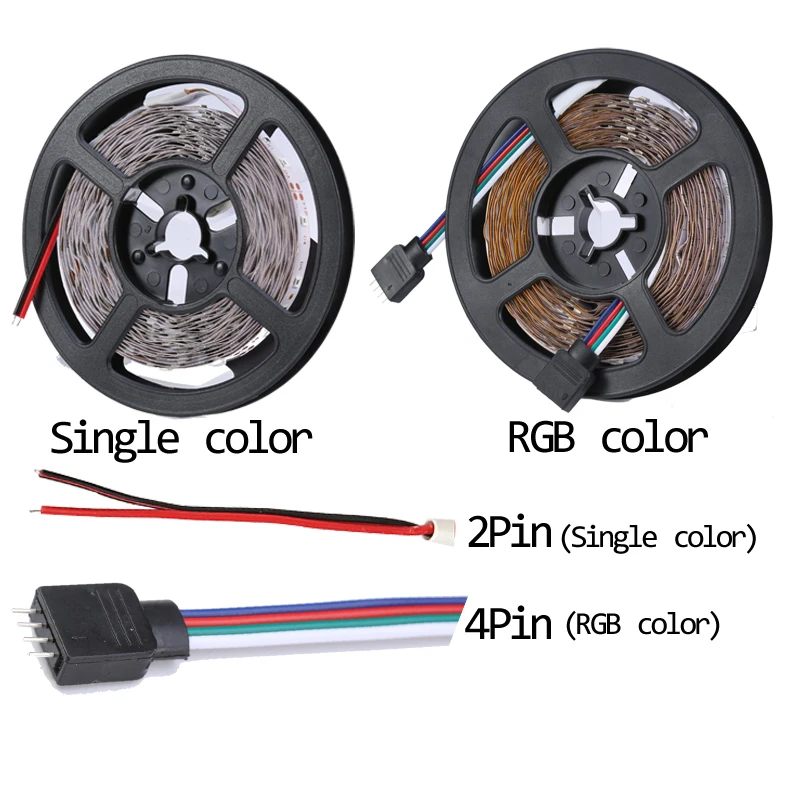 СВЕТОДИОДНАЯ лента SMD 2835 RGB 5 м 300 светодиодов красный синий зеленый белый DC12V