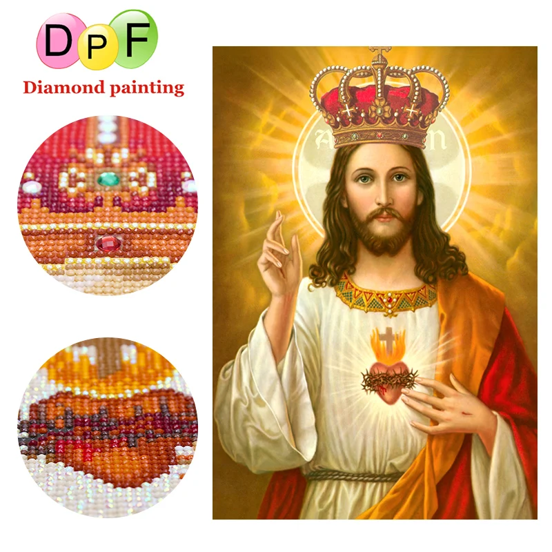 

DPF Round full Special-shaped The solemn religion DIY 5D Diamond painting cross stitch diamond mosaic Embroidery wall decoration