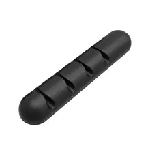 Desktop cable organizer Silicone USB Flexible Cable Management Clips Cable Holder For USB Headset Mouse Audio Cable