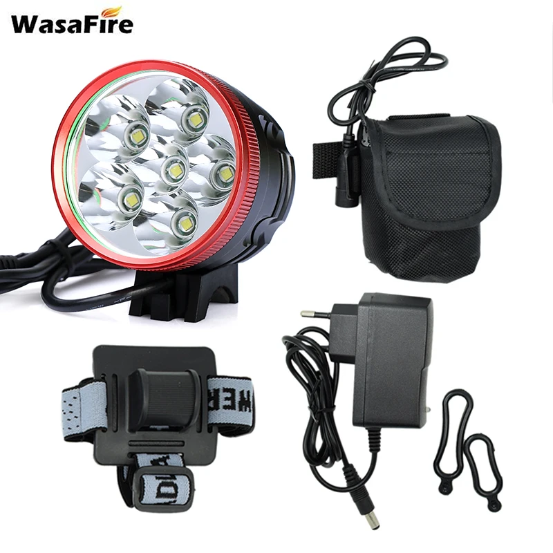 Perfect WasaFire 10000 Lumens Bicycle Light 6 *T6 LED Cycling Bike Lamp HeadLight Flashlight farol bike luces bicicleta Outdoor HeadLamp 0