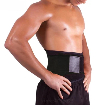 

Black Waist Trimmer Belt Posture Corrector Corset Slimming Fitness Belt Orthopedic Brace Back Lumbar Support Belt for Man Woman