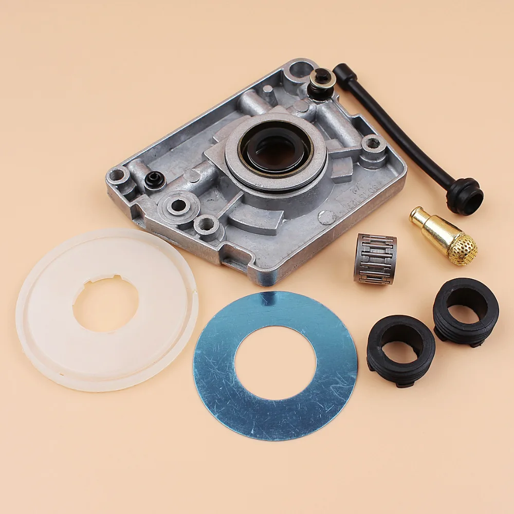 Oil Pump Worm Gear Dust Cover Washer Hose Filter Kit Fit HUSQVARNA 61 66 266 268 272 XP 266XP 268XP 272XP Chainsaw Parts