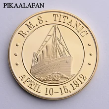 PIKAALAFAN Titanic Позолоченная серебряная Памятная коллекция монет подарок памятный медальон любовь памятные монеты