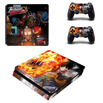 

Anime One Piece PS4 Slim Skin Sticker Decal Vinyl for Sony Playstation 4 Console and 2 Controllers PS4 Slim Skin Sticker