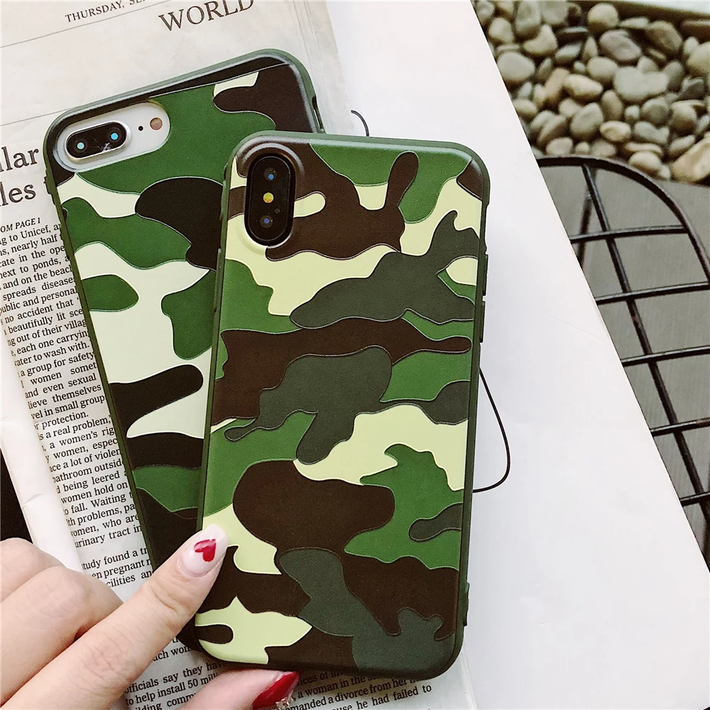 3D Texture Cool Army Camo Camouflage Phone Cases For iPhone 6 Case For