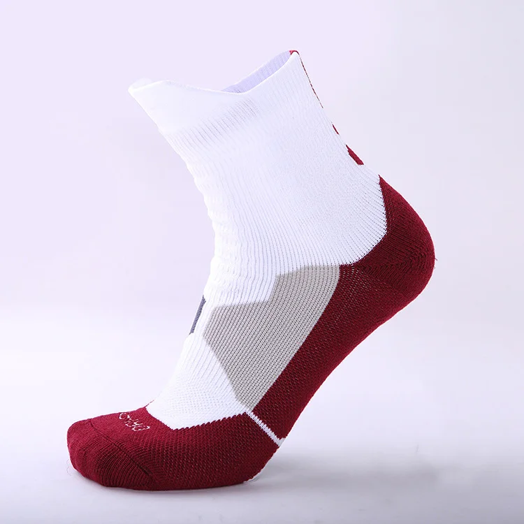 Профессиональный Баскетбол носки впитывающие пот дышащие нескользящие спортивные носки толстые хлопчатобумажные мужские носки Открытый