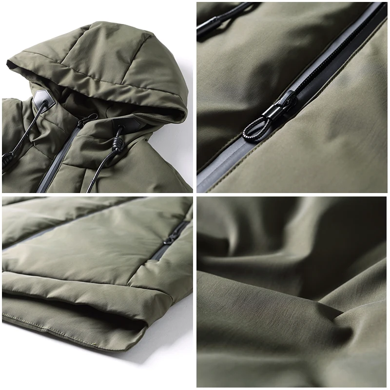Пионерский лагерь на осень-зиму жилет брендовая мужская одежда однотонная хлопковая теплая куртка без рукавов мужской жилет армии зеленый черный AMF701377