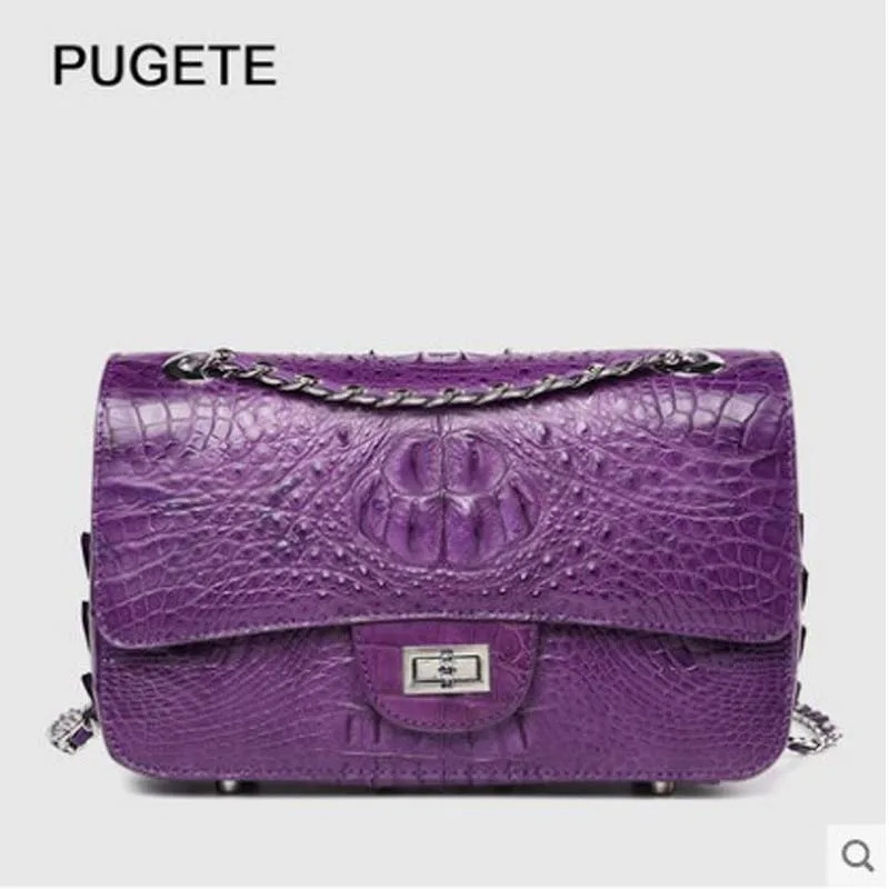 ^*Best Offers Сумка-мессенджер pugete с цепочкой из крокодила для женщин, сумка через плечо, стильная кожаная квадратная сумка, 2019 ^*Best Offers Сумка-мессенджер pugete с цепочкой из крокодила для женщин, сумка через плечо, стильная кожаная квадратная сумка, 2019