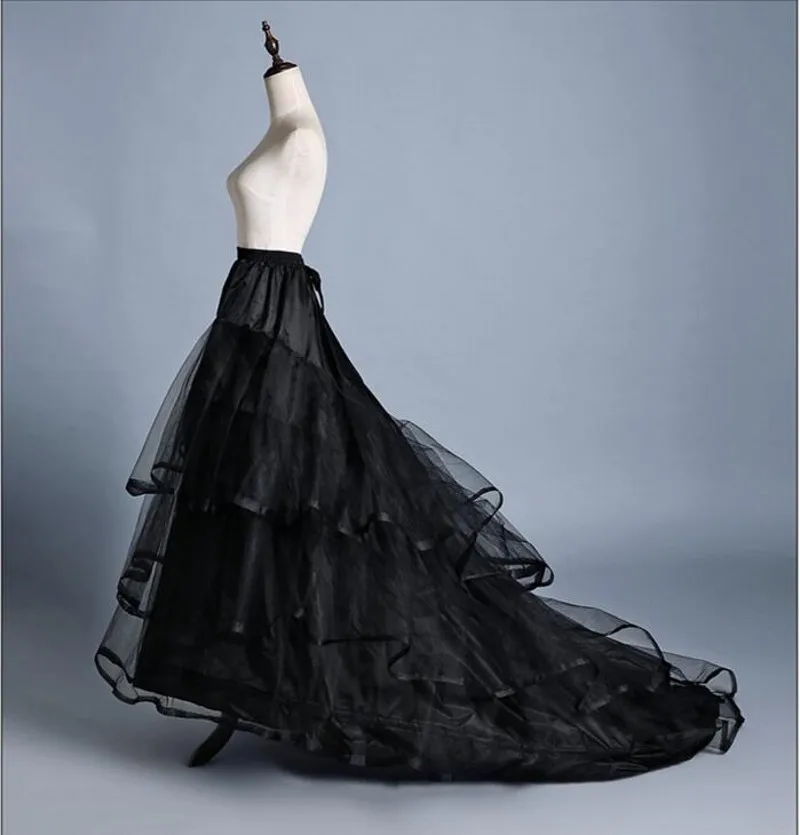 Черная длинная Нижняя юбка с двумя кольцами, свадебные юбки для свадебного платья,, jupon anagua enaguas novia, свадебные аксессуары