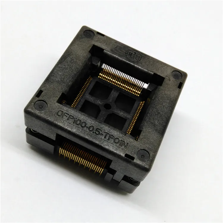 1pcs QFP100-0.5 Test Stand Lower Press Release LQFP Programming Block Aging Mount OTQ-100-0.5-09 1pcs QFP100-0.5 Test Stand Lower Press Release LQFP Programming Block Aging Mount OTQ-100-0.5-09