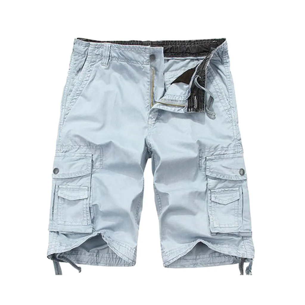 JAYCOSIN Топ Мужская Летняя мода средняя посадка Мужская свободная повседневная многокарманная оснастка 3,21