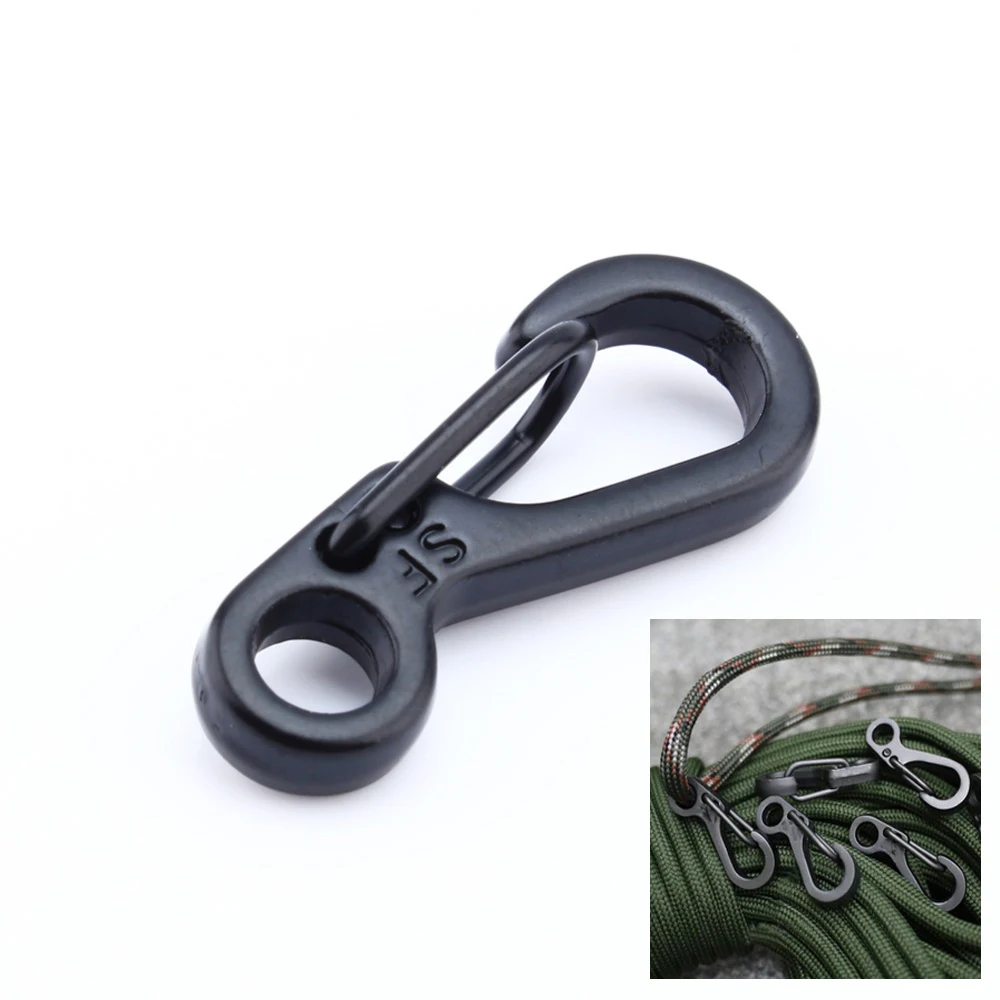 

1Pcs Spring Buckle Snap Alloy Nickel-free Plating Mini Key Ring Carabiner Bottle Hook Paracord Camping Accessories