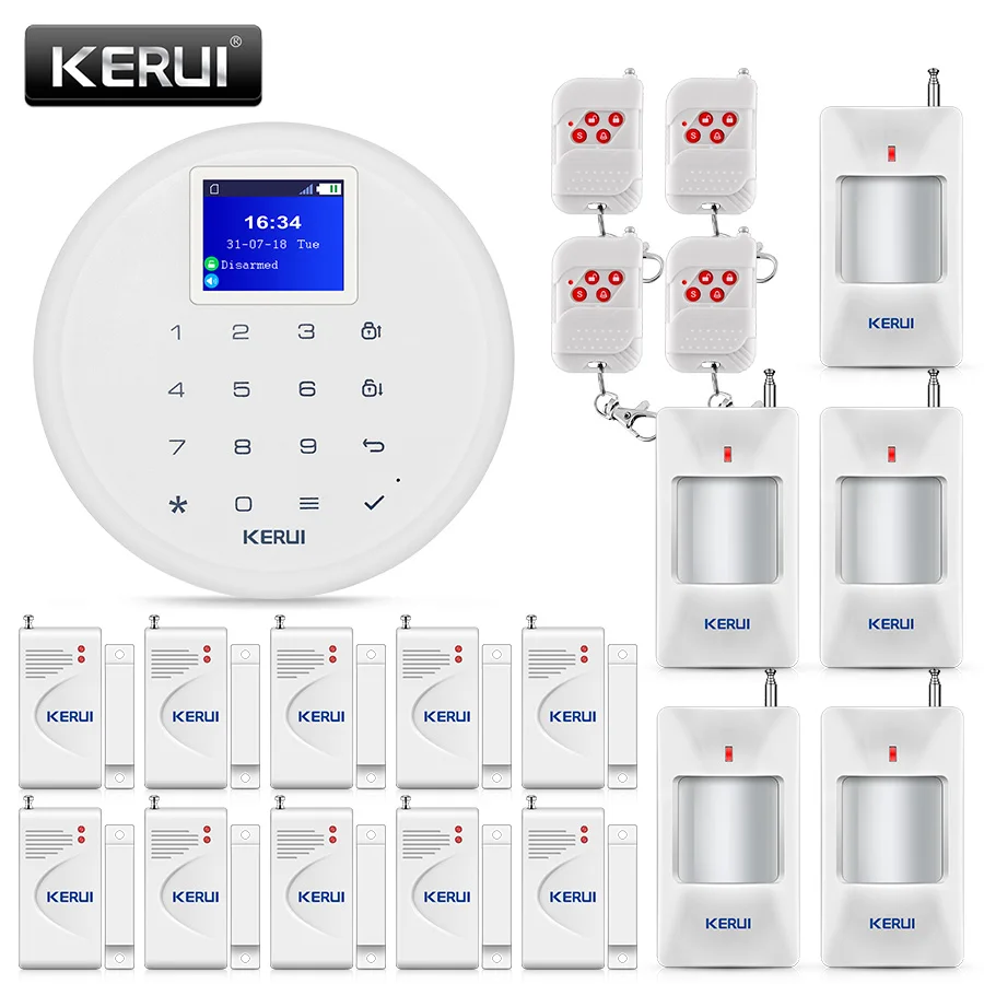 KERUI G17 433 мГц Беспроводной охранной GSM Главная охранной сигнализации Системы Телефонный звонок/SMS/APP Push Предупреждение низкая Батарея