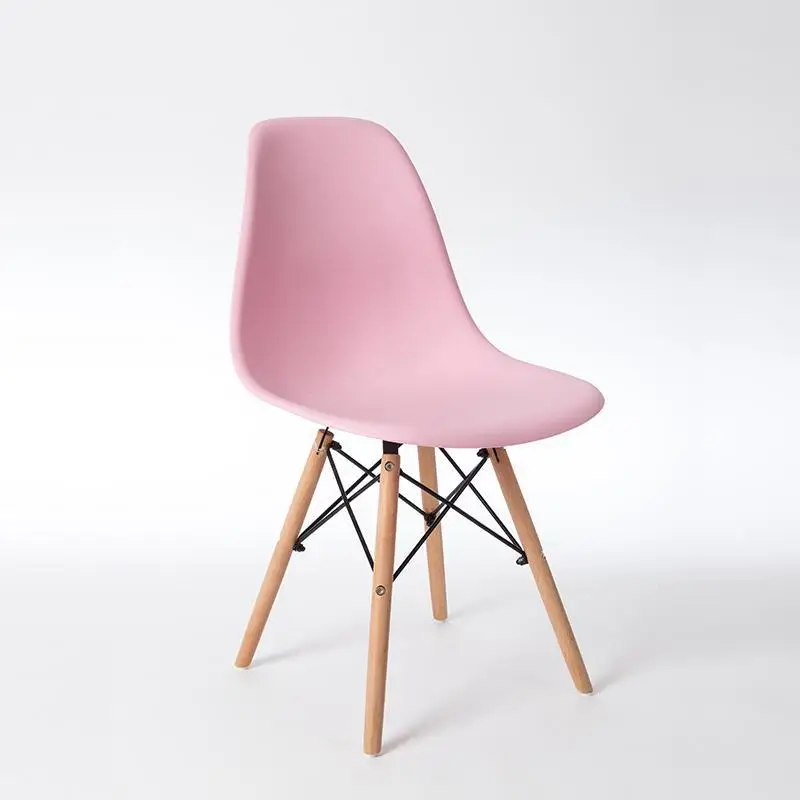 Современный минималистичный домашний обеденный стул с спинкой в скандинавском стиле, креативное настольное кресло, Простой пластиковый обеденный стул - Цвет: Style 4